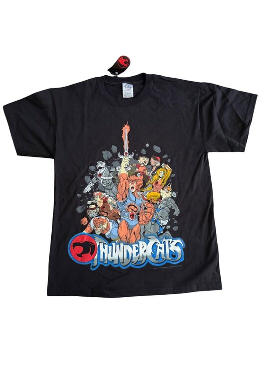 Delta Pro Weight Other - Vintage Thundercats Black Graphic T-Shirt Adult Medium NWT